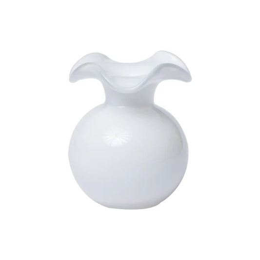 Hibiscus Glass White Bud Vietri Vase
