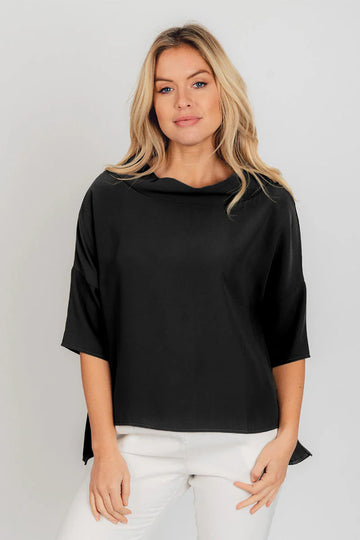 Audrey Cowl Neck Hi Lo Top