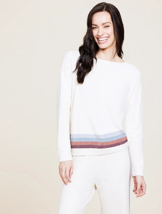 CozyChic Ultra Lite® Multi Stripe Pullover