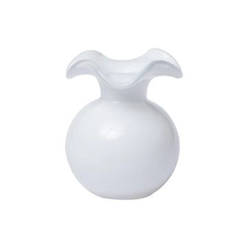 Hibiscus Glass White Bud Vietri Vase