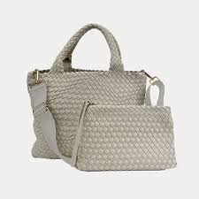 Lily Woven Neoprene Tote with Pouch