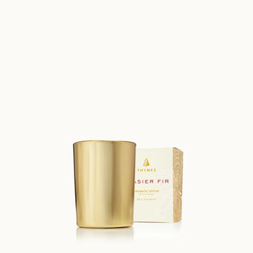 Frasier Fir Gold Votive Candle